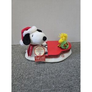 Hallmark Peanuts Swingin' With Snoopy Woodstock 3 Tunes Animated Plush READ
